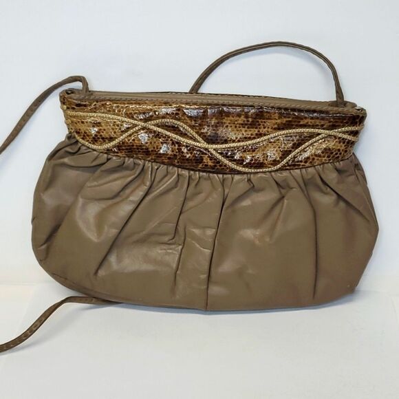Handbags - Vintage Hala Leather Clutch Shoulder Bag